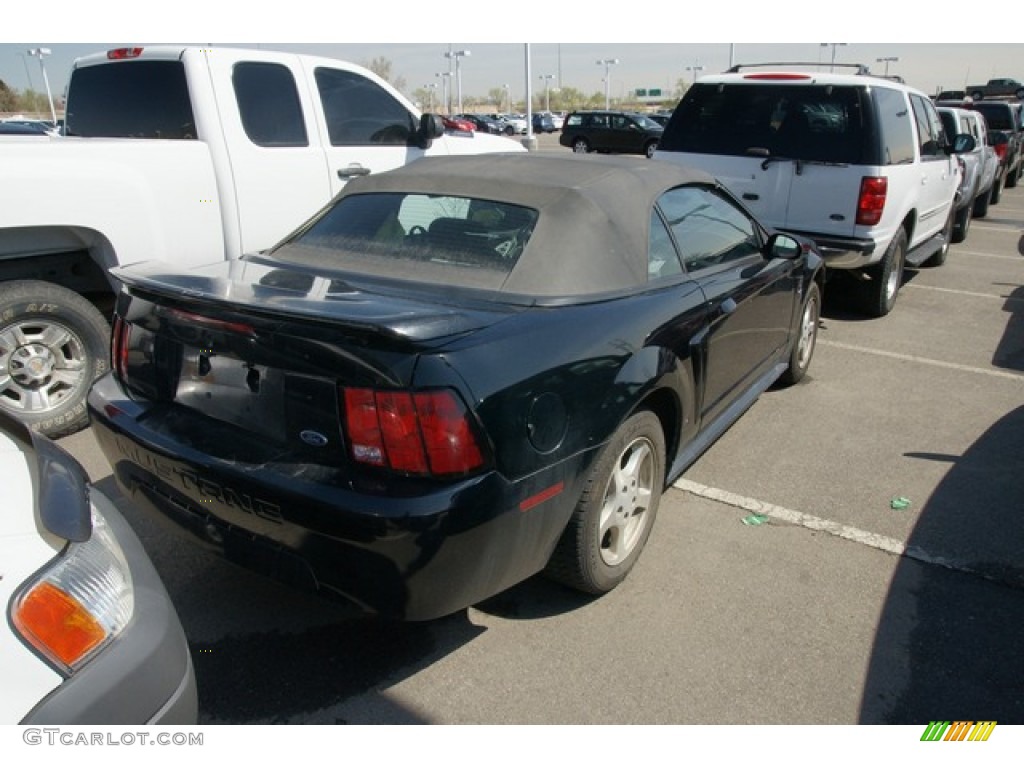 2003 Mustang V6 Convertible - Black / Medium Graphite photo #2