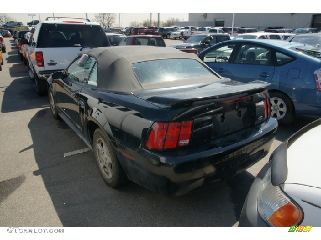 2003 Mustang V6 Convertible - Black / Medium Graphite photo #3