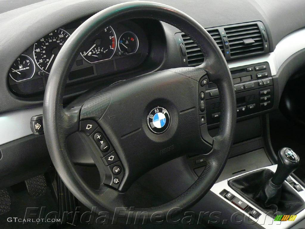 2001 3 Series 330i Sedan - Titanium Silver Metallic / Black photo #17
