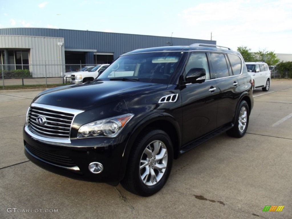 2012 QX 56 4WD - Black Obsidian / Graphite photo #1