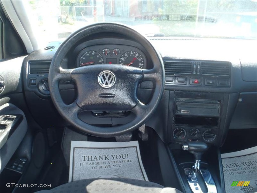 2002 Jetta GLS Sedan - Black / Black photo #7