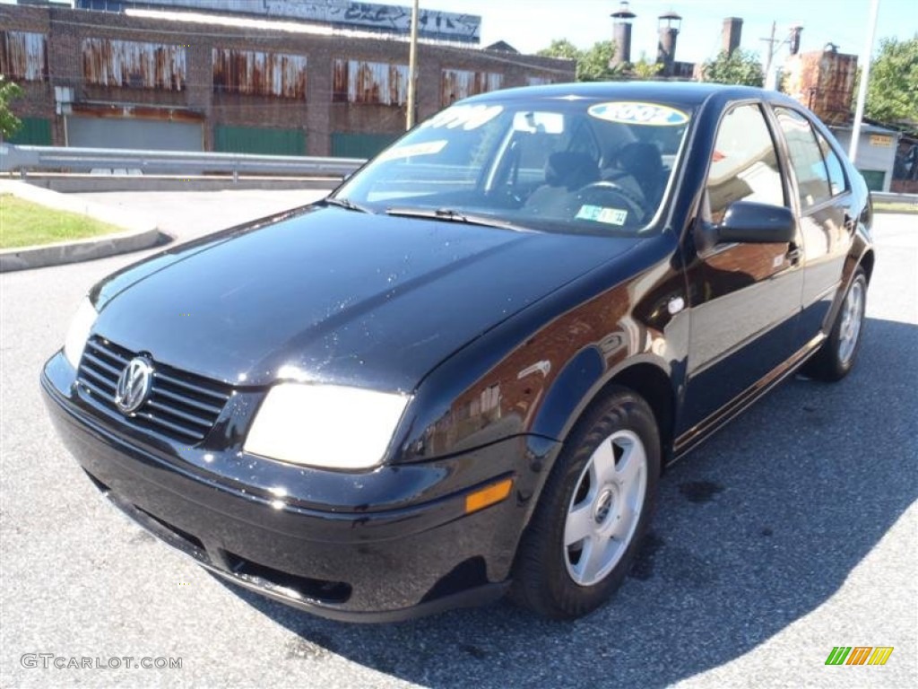 2002 Jetta GLS Sedan - Black / Black photo #16