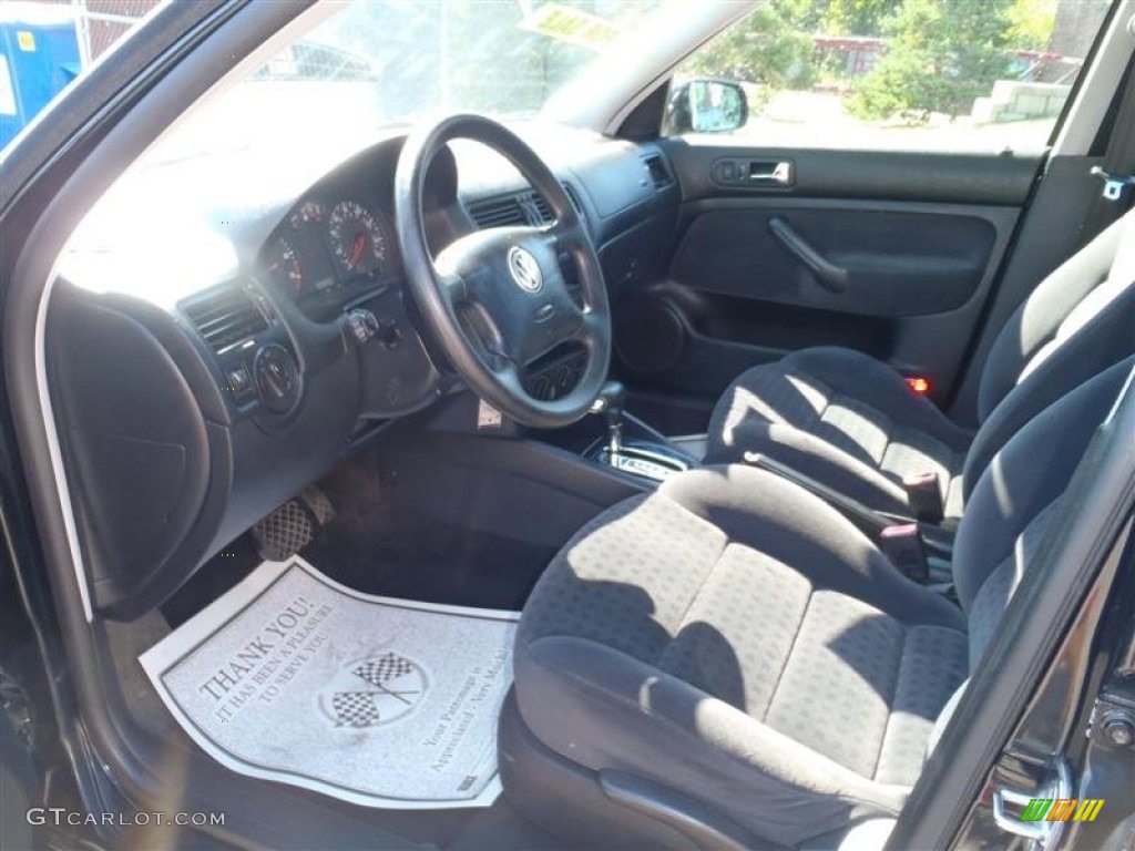 2002 Jetta GLS Sedan - Black / Black photo #35
