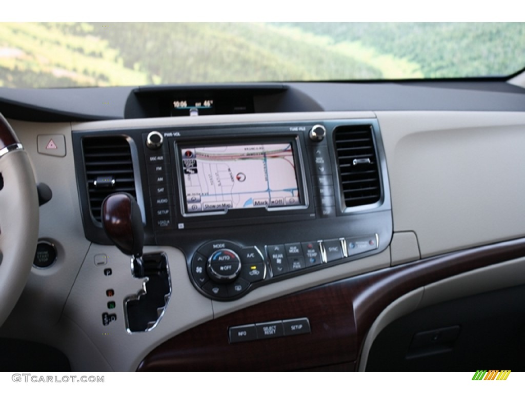 2012 Sienna Limited AWD - Black / Bisque photo #12