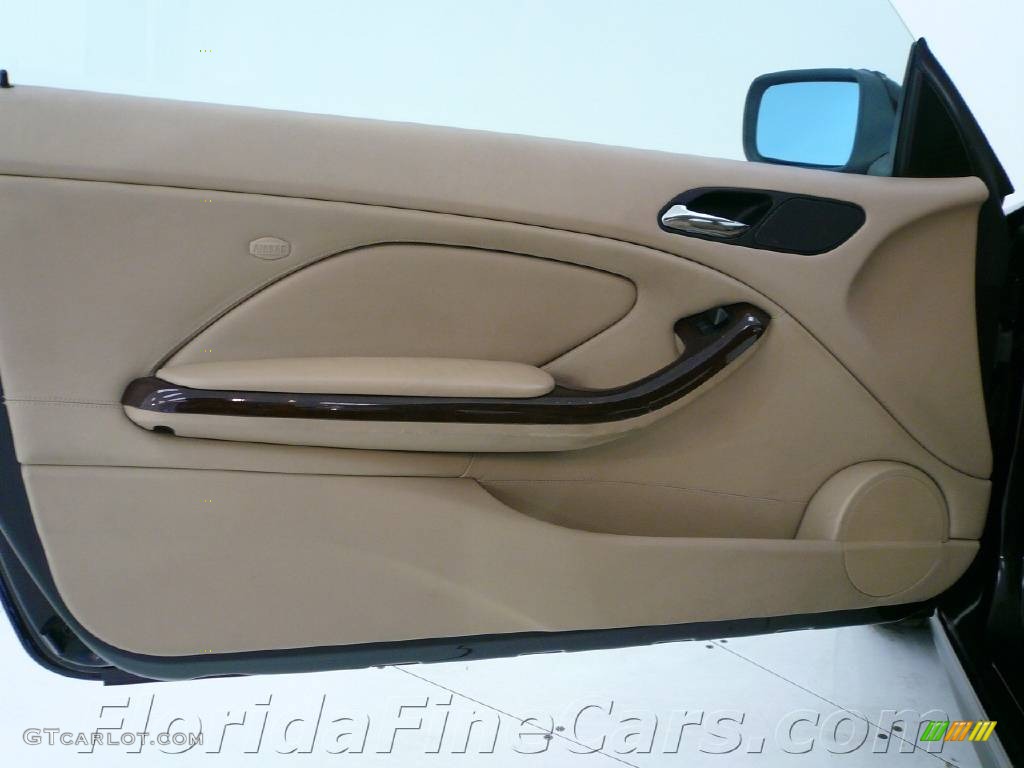 2001 3 Series 325i Coupe - Jet Black / Sand photo #9