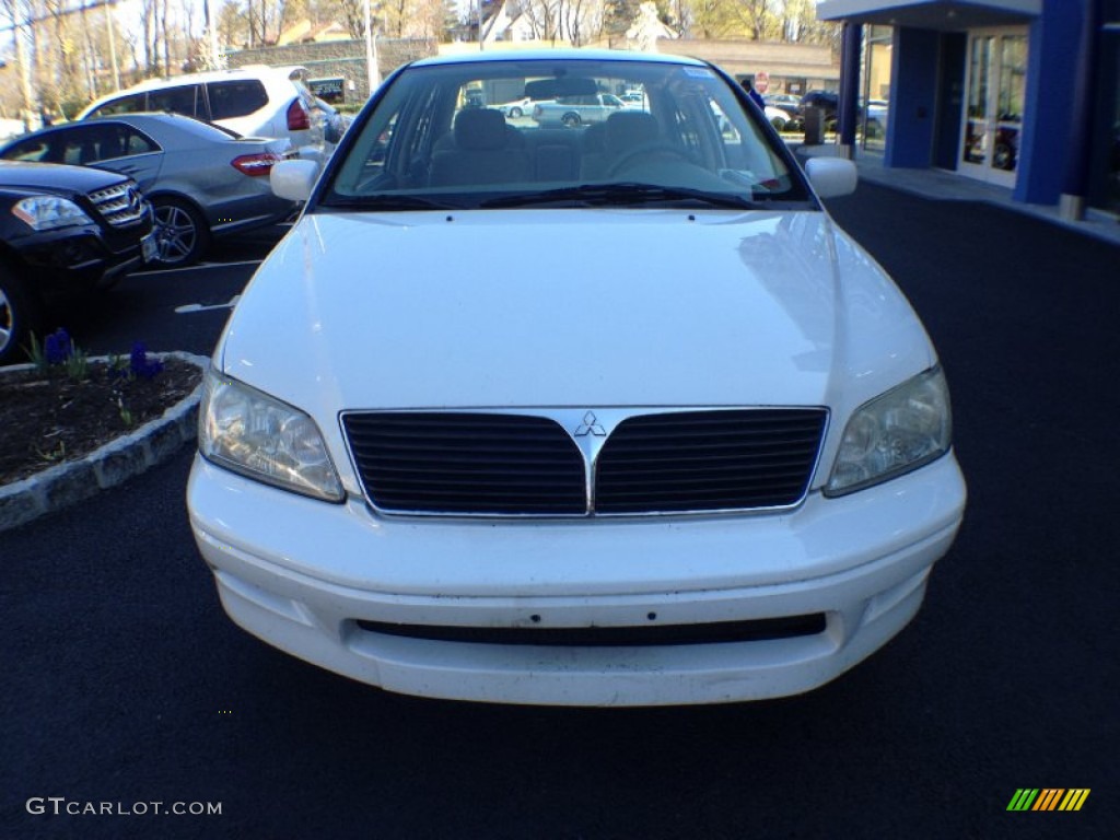 2002 Lancer LS - Innsbruck White / Tan photo #3