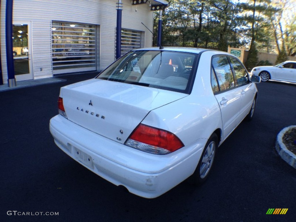 2002 Lancer LS - Innsbruck White / Tan photo #5