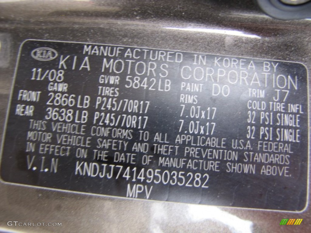 2009 Borrego LX V6 - Metal Bronze / Beige photo #18
