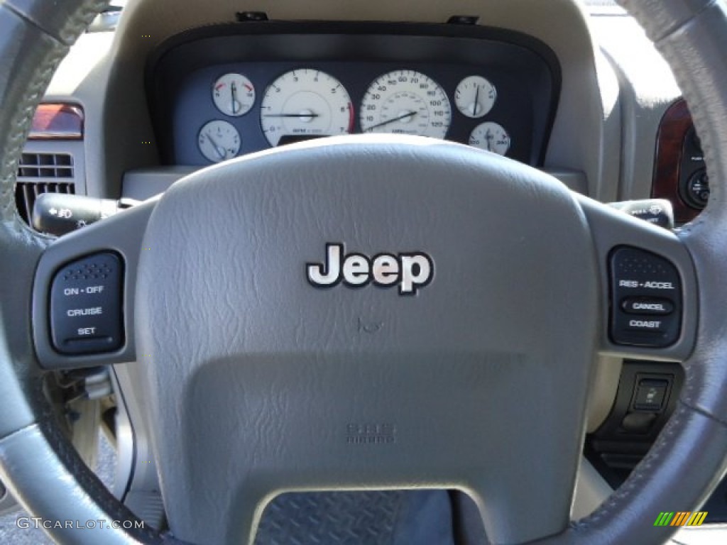 2003 Grand Cherokee Limited 4x4 - Light Pewter Metallic / Taupe photo #18