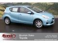 2012 Summer Rain Metallic Toyota Prius c Hybrid Three  photo #1