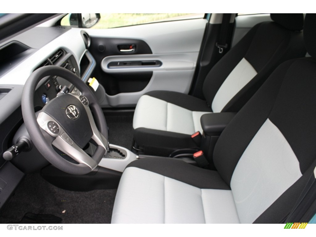 2012 Prius c Hybrid Three - Summer Rain Metallic / Light Blue Gray/Black photo #3