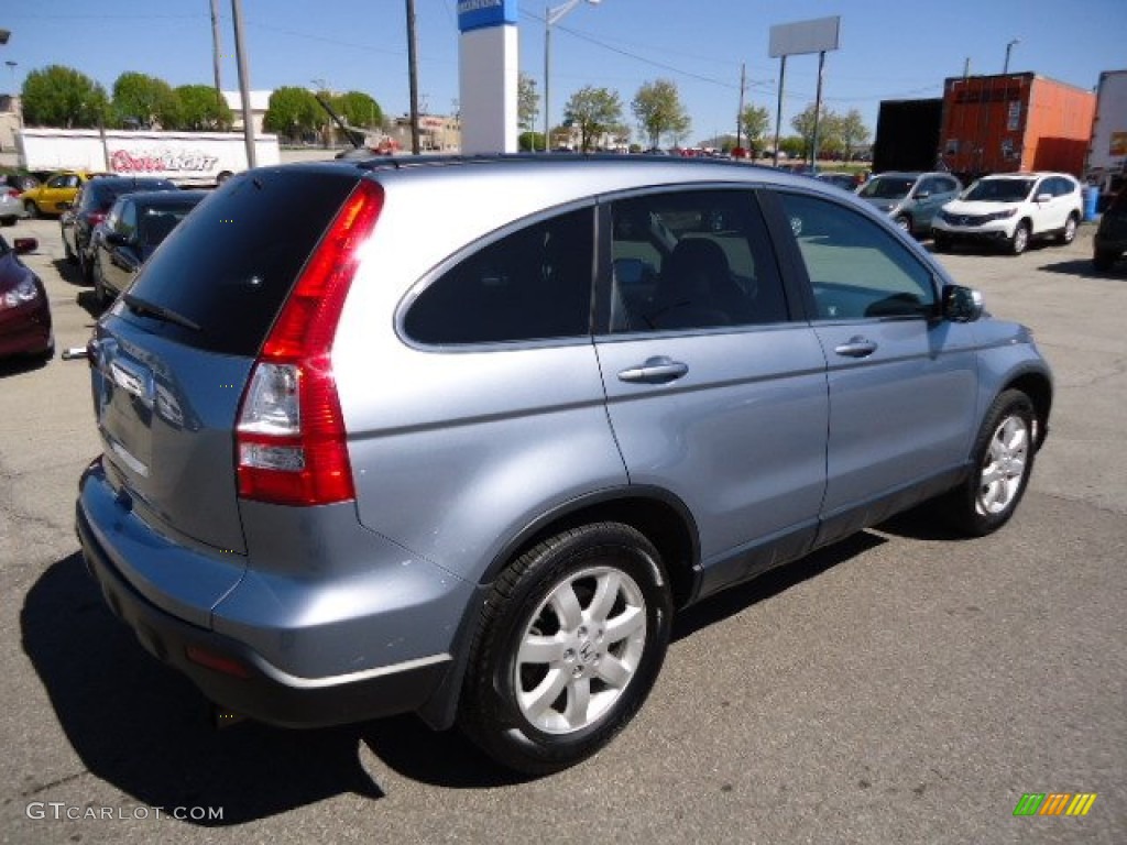 2009 CR-V EX-L 4WD - Glacier Blue Metallic / Gray photo #5