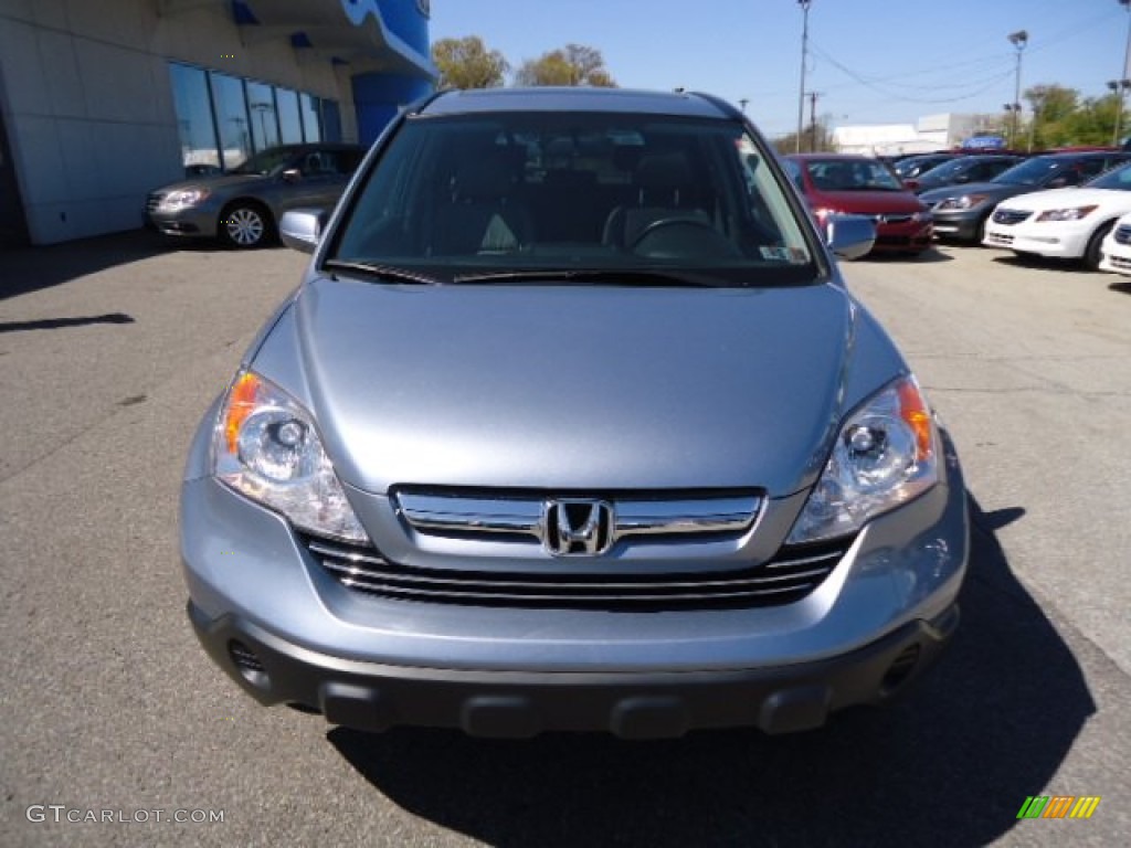 2009 CR-V EX-L 4WD - Glacier Blue Metallic / Gray photo #8