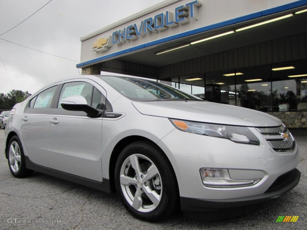 2012 Volt Hatchback - Silver Ice Metallic / Jet Black/Ceramic White Accents photo #1