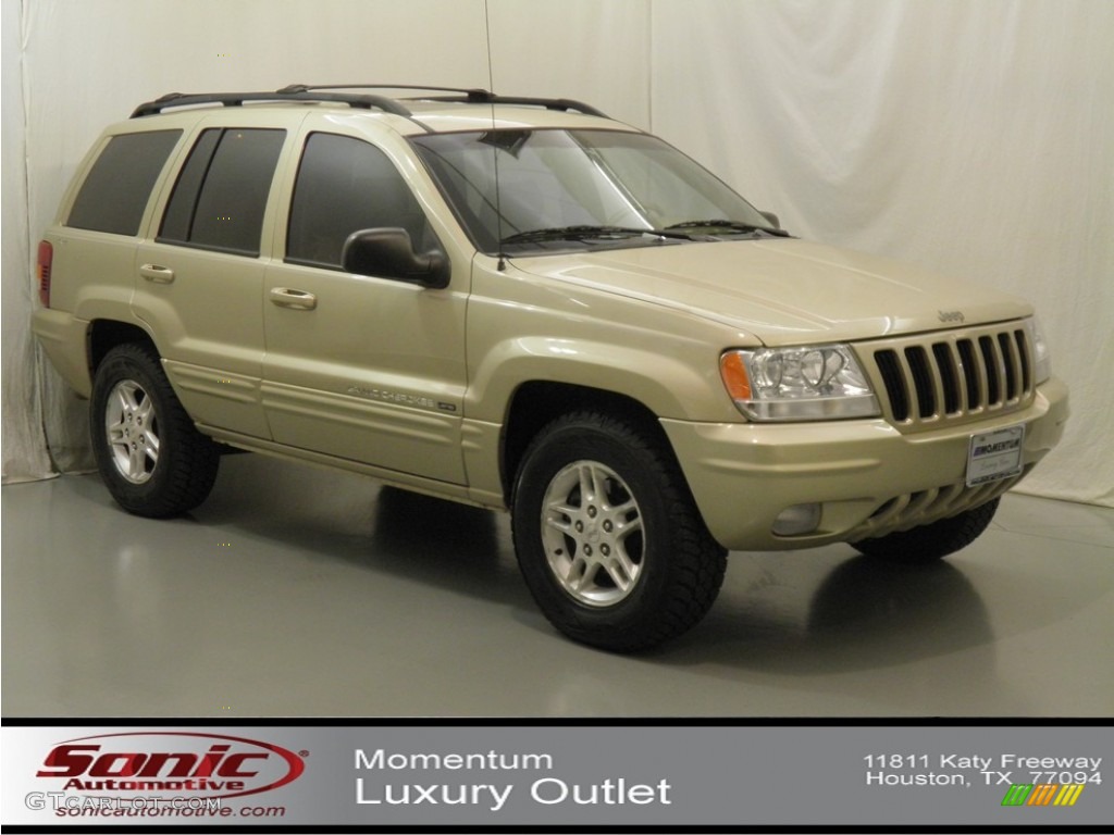 2000 Grand Cherokee Limited 4x4 - Champagne Pearlcoat / Camel photo #1
