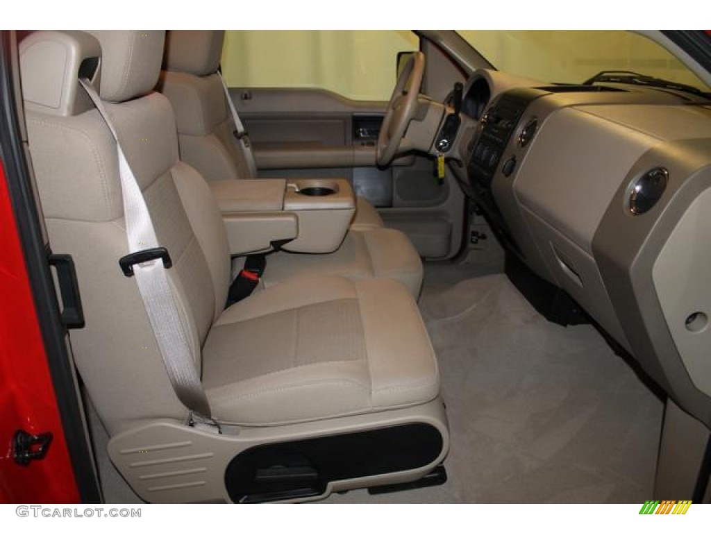 2006 F150 XLT SuperCab 4x4 - Bright Red / Tan photo #13