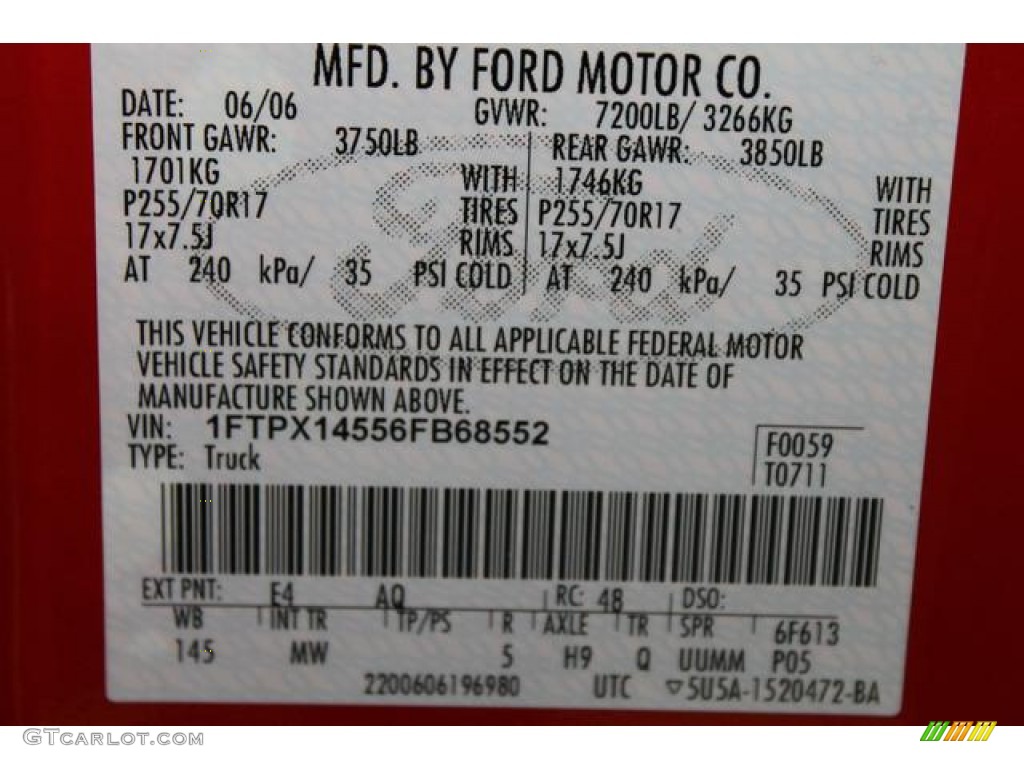 2006 F150 XLT SuperCab 4x4 - Bright Red / Tan photo #22