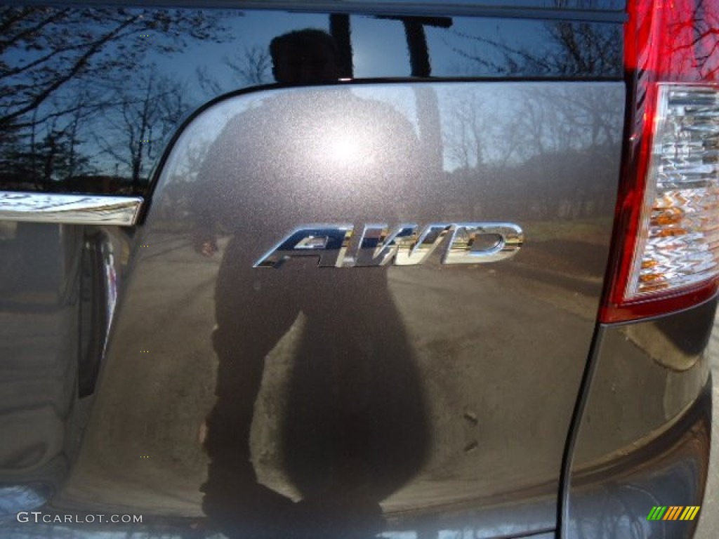 2012 CR-V EX-L 4WD - Polished Metal Metallic / Beige photo #12
