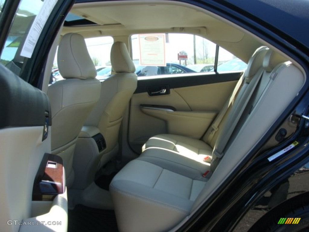 2012 Camry XLE V6 - Attitude Black Metallic / Ivory photo #13