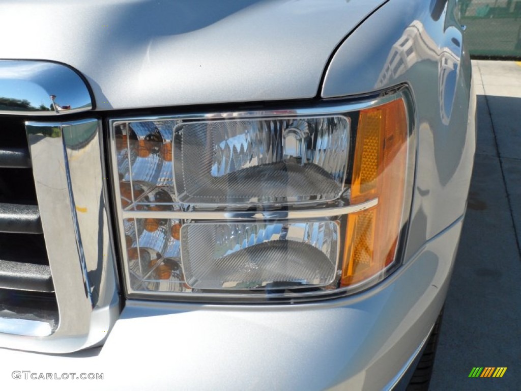 2011 Sierra 1500 Texas Edition Extended Cab - Pure Silver Metallic / Dark Titanium/Light Titanium photo #8