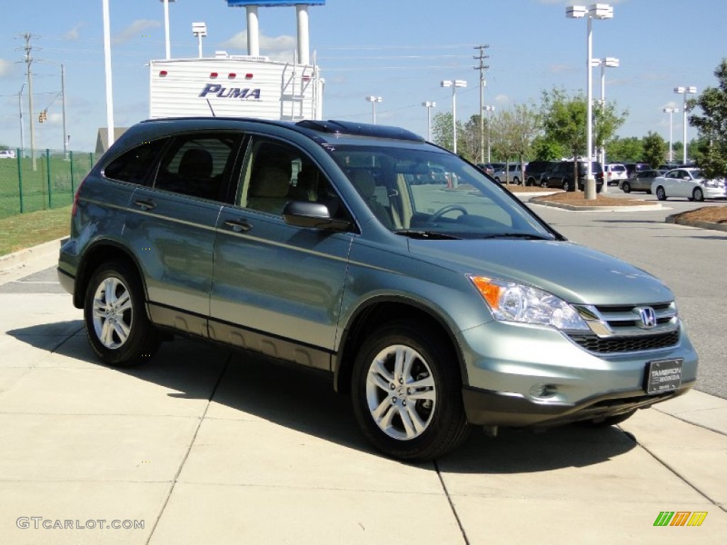 2010 CR-V EX - Opal Sage Metallic / Ivory photo #2