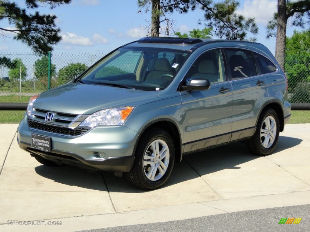 2010 CR-V EX - Opal Sage Metallic / Ivory photo #10