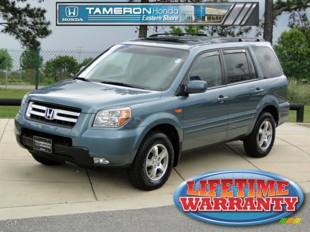 2008 Pilot EX-L - Steel Blue Metallic / Gray photo #1