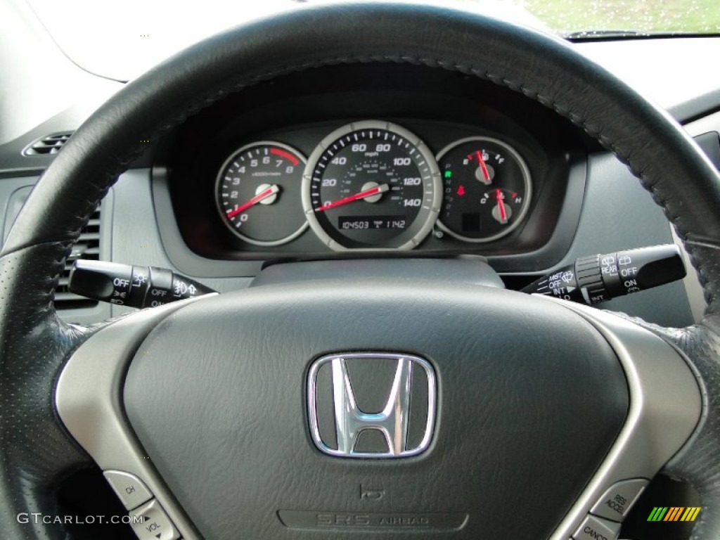 2008 Pilot EX-L - Steel Blue Metallic / Gray photo #16