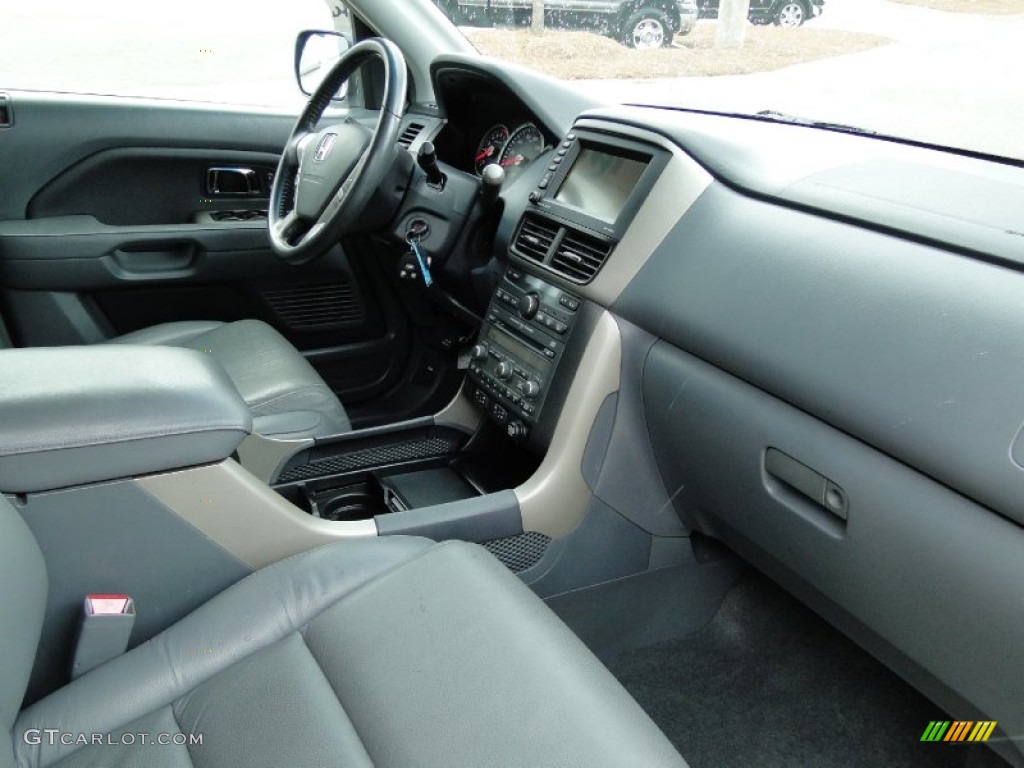 2008 Pilot EX-L - Steel Blue Metallic / Gray photo #23