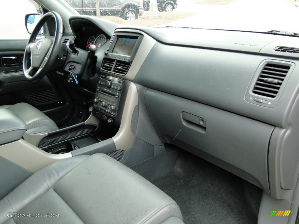 2008 Honda Pilot EX-L Gray Dashboard Photo #63508645