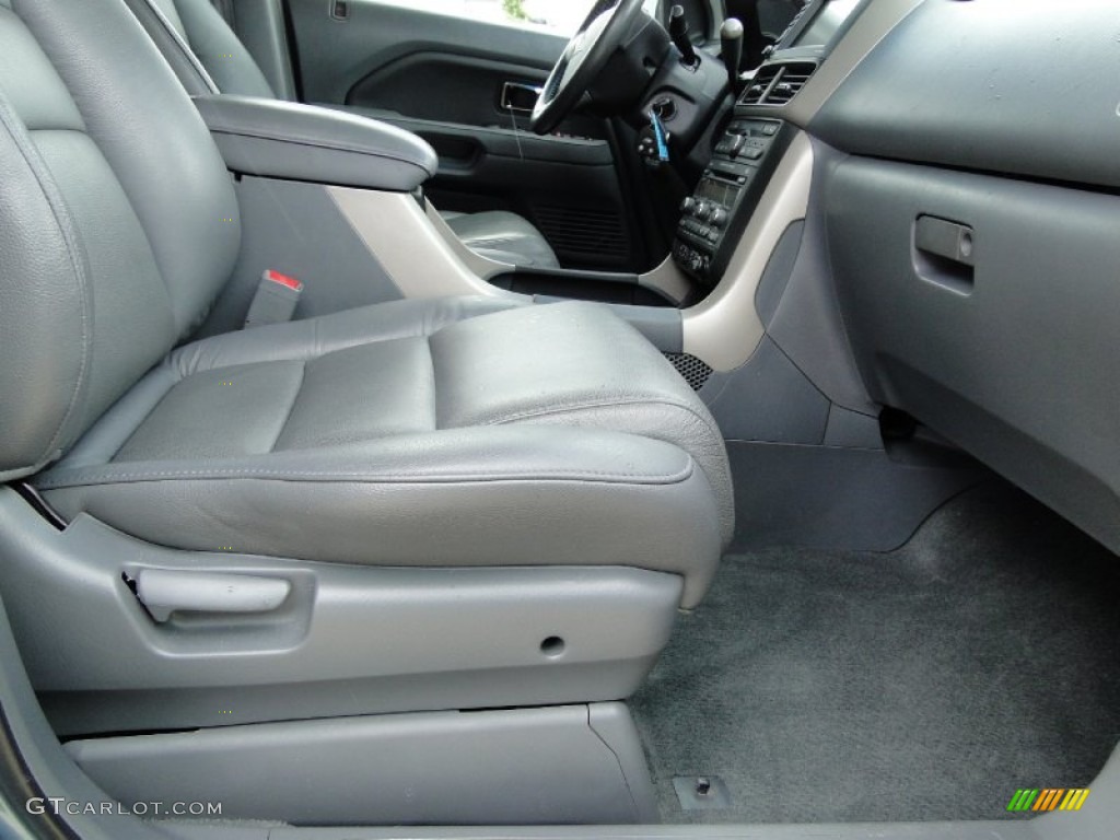 2008 Pilot EX-L - Steel Blue Metallic / Gray photo #25