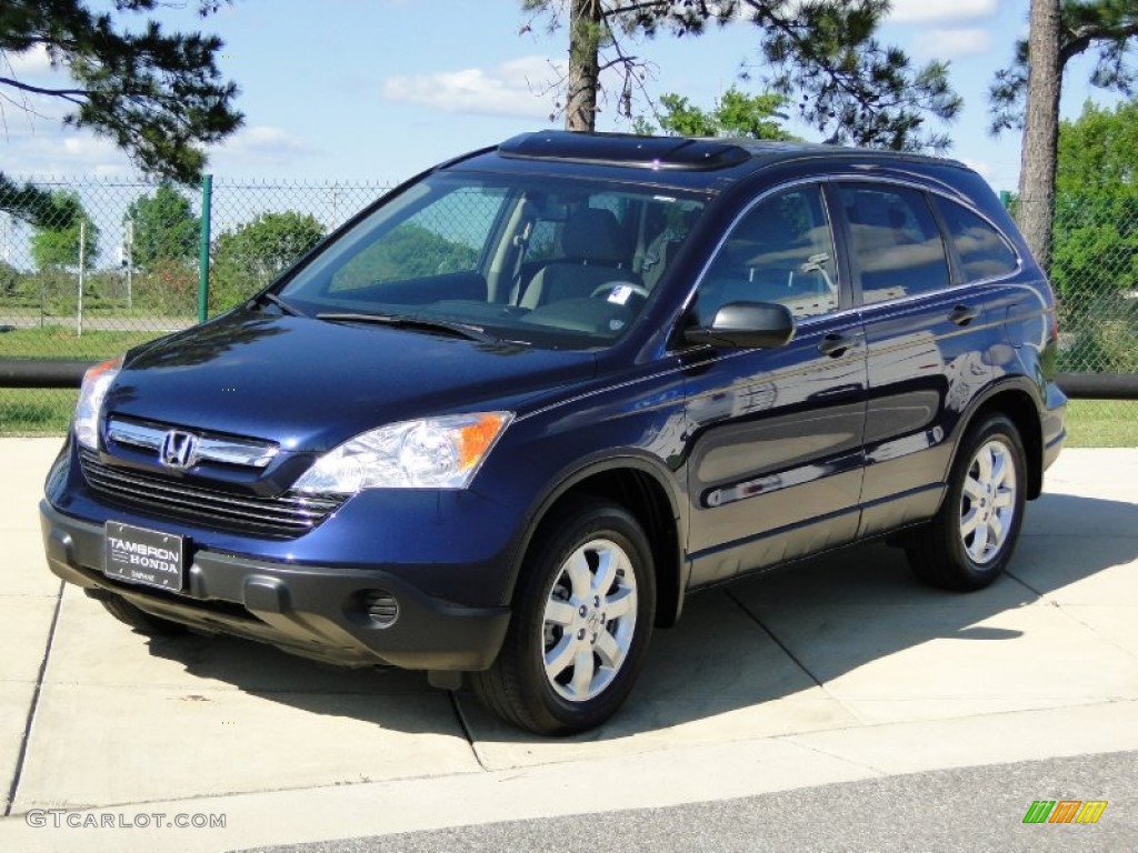 2009 CR-V EX - Royal Blue Pearl / Ivory photo #10