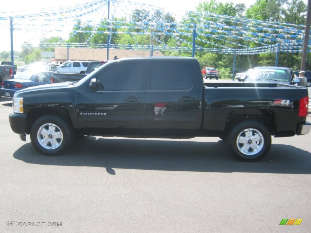 2009 Silverado 1500 LT Z71 Crew Cab 4x4 - Black Granite Metallic / Ebony photo #2