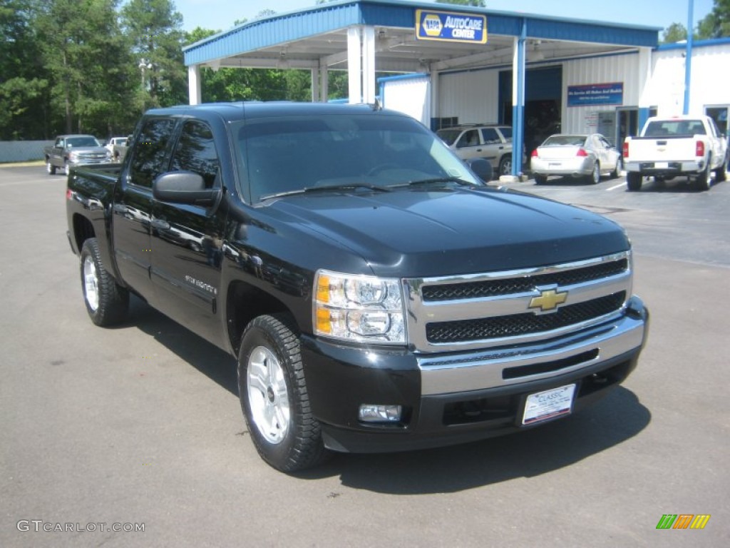 2009 Silverado 1500 LT Z71 Crew Cab 4x4 - Black Granite Metallic / Ebony photo #7