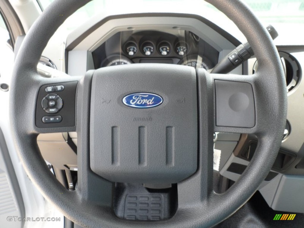 2012 Ford F250 Super Duty XL Regular Cab Steel Steering Wheel Photo #63511318