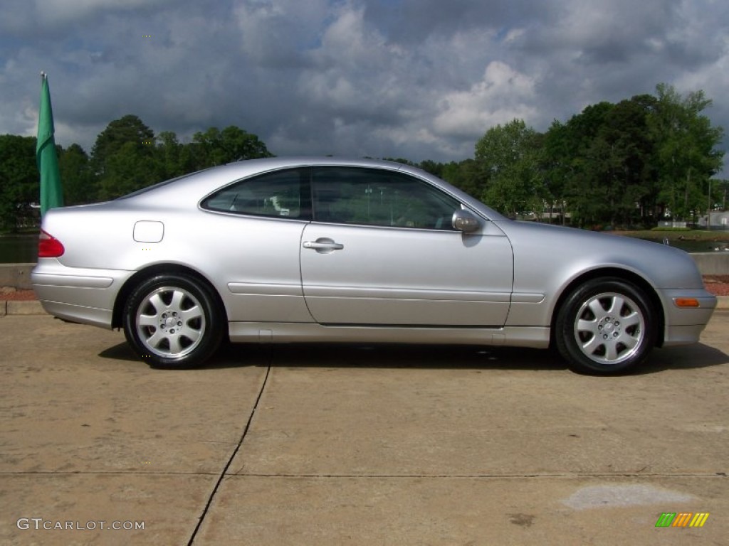 Brilliant Silver Metallic 2001 Mercedes-Benz CLK 320 Coupe Exterior Photo #63511695