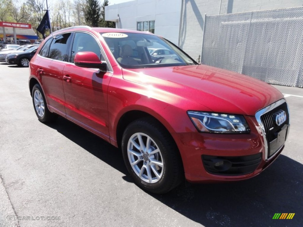 2009 Q5 3.2 Premium quattro - Garnet Red Pearl Effect / Cardamom Beige photo #5