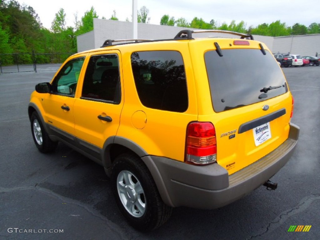 2002 Escape XLT V6 4WD - Chrome Yellow / Medium Graphite photo #3
