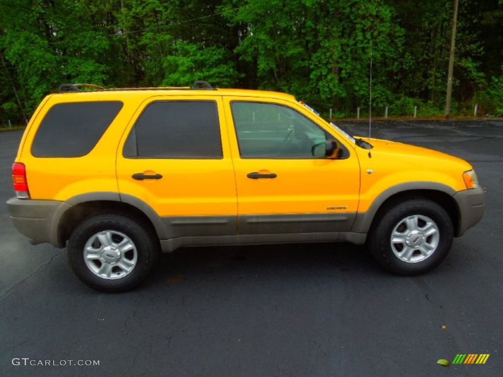 2002 Escape XLT V6 4WD - Chrome Yellow / Medium Graphite photo #5