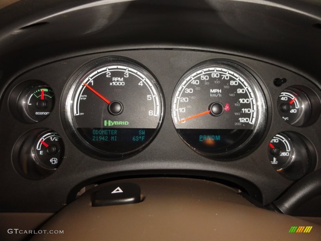 2011 Chevrolet Tahoe Hybrid 4x4 Gauges Photo #63513193