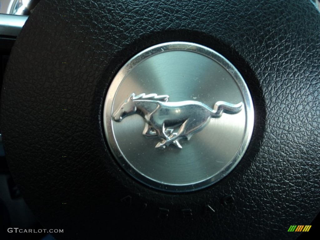 2010 Mustang V6 Premium Convertible - Grabber Blue / Stone photo #11