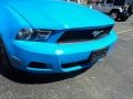 2010 Grabber Blue Ford Mustang V6 Premium Convertible  photo #27