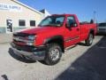 Victory Red 2004 Chevrolet Silverado 2500HD LS Regular Cab 4x4