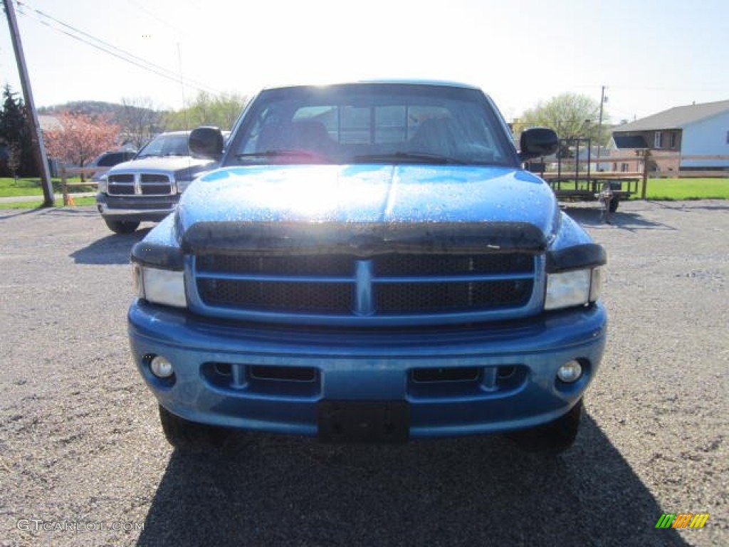 2001 Ram 1500 SLT Club Cab 4x4 - Intense Blue Pearl / Agate photo #2