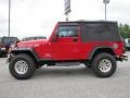 2004 Flame Red Jeep Wrangler Unlimited 4x4  photo #4