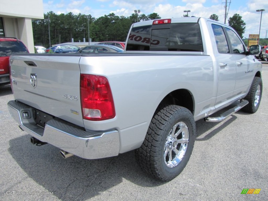 2011 Ram 1500 Big Horn Quad Cab 4x4 - Bright Silver Metallic / Dark Slate Gray/Medium Graystone photo #7