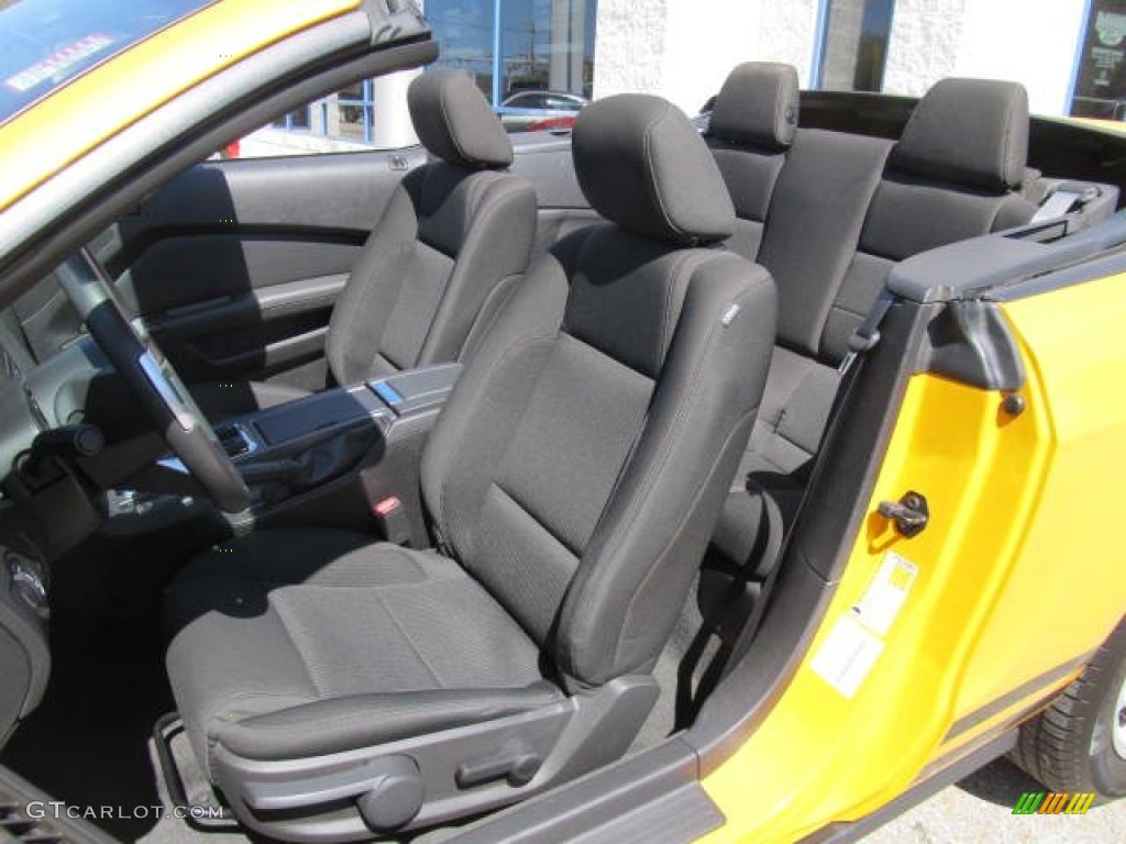 Charcoal Black Interior 2012 Ford Mustang V6 Convertible Photo #63515977