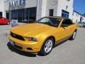 2012 Yellow Blaze Metallic Tri-Coat Ford Mustang V6 Convertible  photo #12