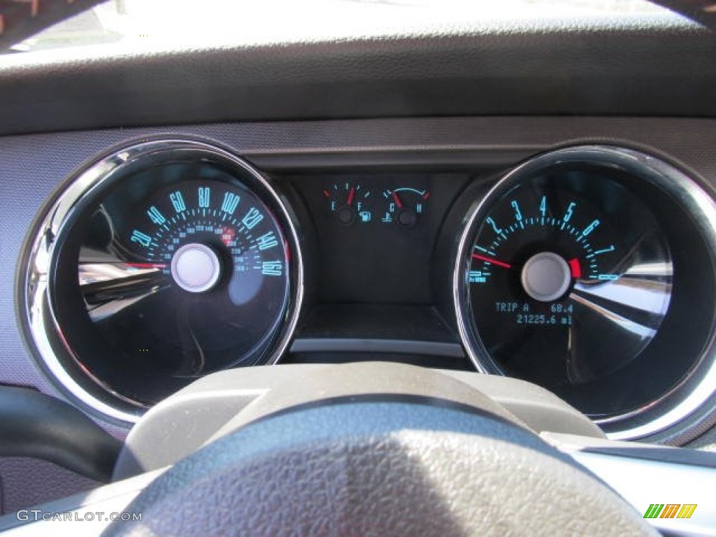 2012 Mustang V6 Convertible - Yellow Blaze Metallic Tri-Coat / Charcoal Black photo #14