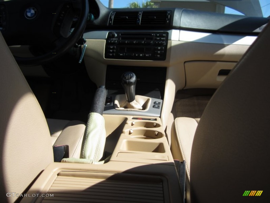 2002 3 Series 325i Sedan - Jet Black / Sand photo #26